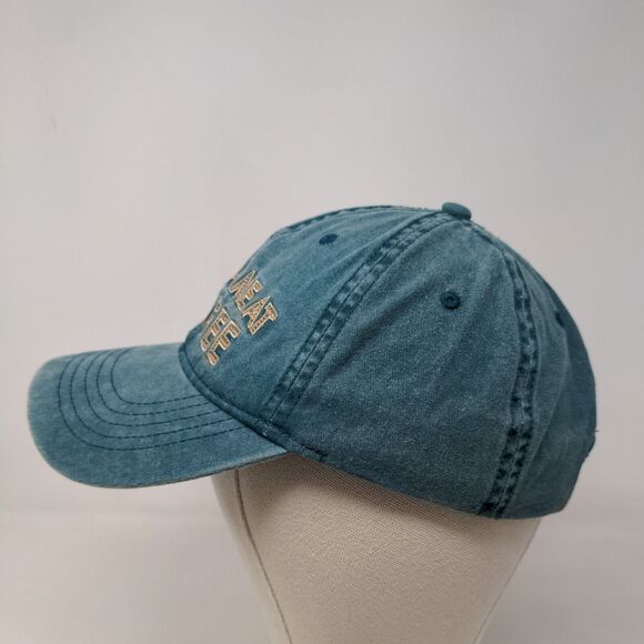 Unbranded Men's Slideback Hat Green Blue OSFM Embroidered You Had Me At Coffee - Picture 3 of 7